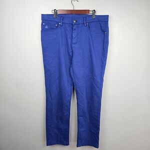 Brooks Brothers Blue Casual Chino Pants Mens 36×32 Preppy Office Career Business
